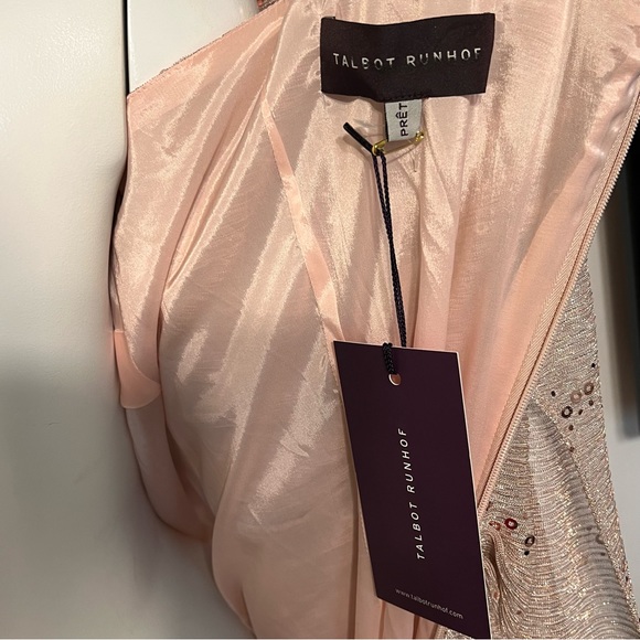 Talbot Runhof
One-Shoulder Sequin Voile Gown - Picture 8 of 16